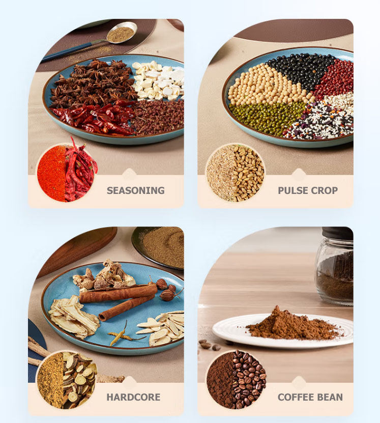 Productor de molinillo de café eléctrico con control de 2 velocidades alta y baja y tazón de acero inoxidable